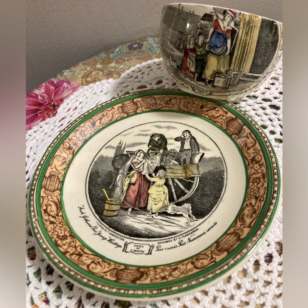 Rare 1900 Antique Adams Green England (China cries of London)